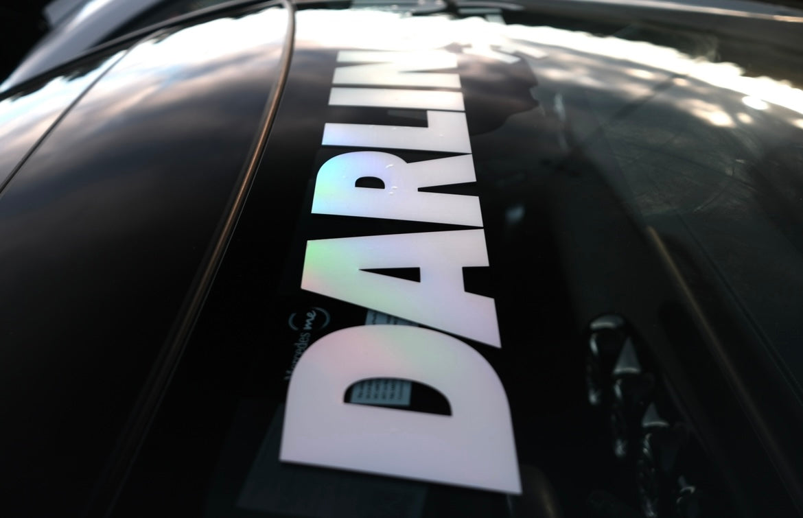 ‘Darlingful’ Holographic Windshield Banner