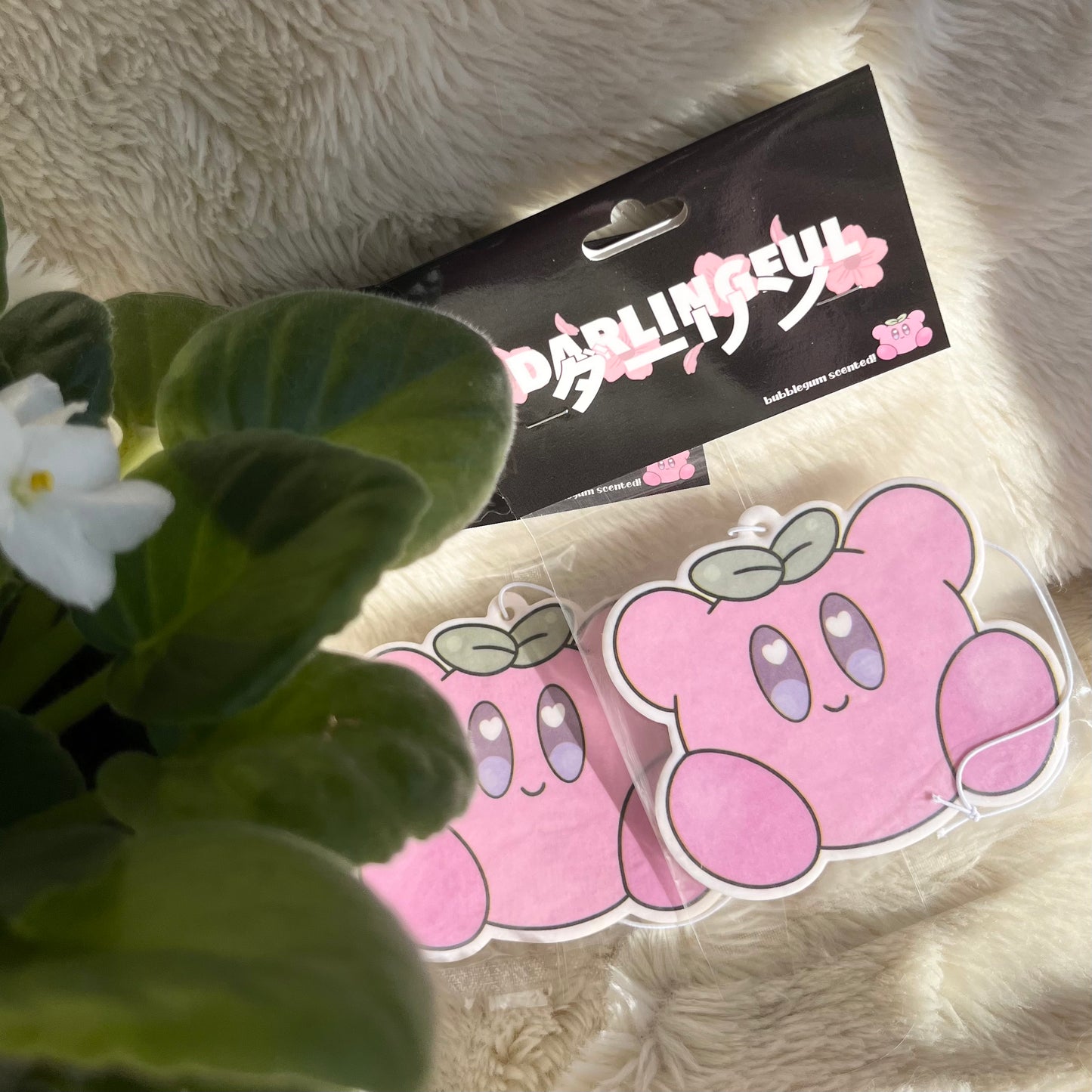 Pink Puffball Air Freshener