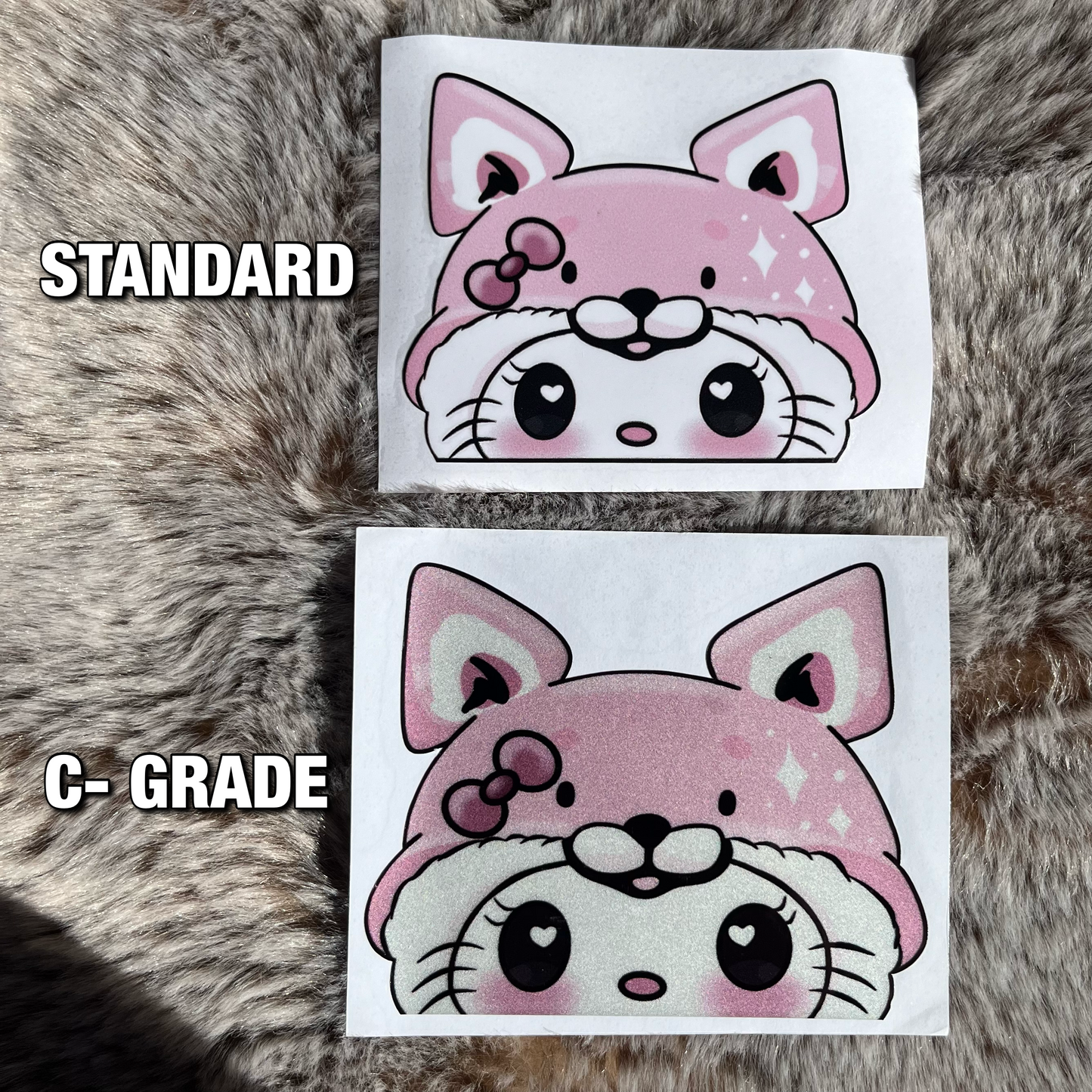 Fluffy Hello Kitty Peeker