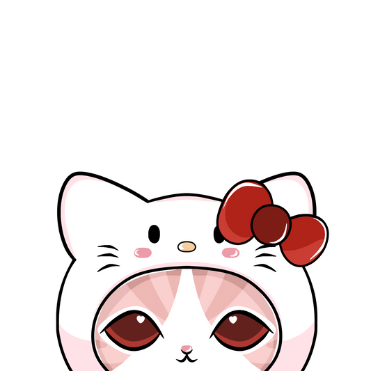 Mofu x Kitty Peeker