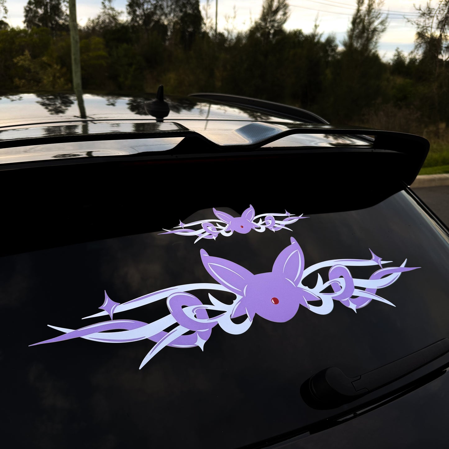 Cyber Magic Cat Decal