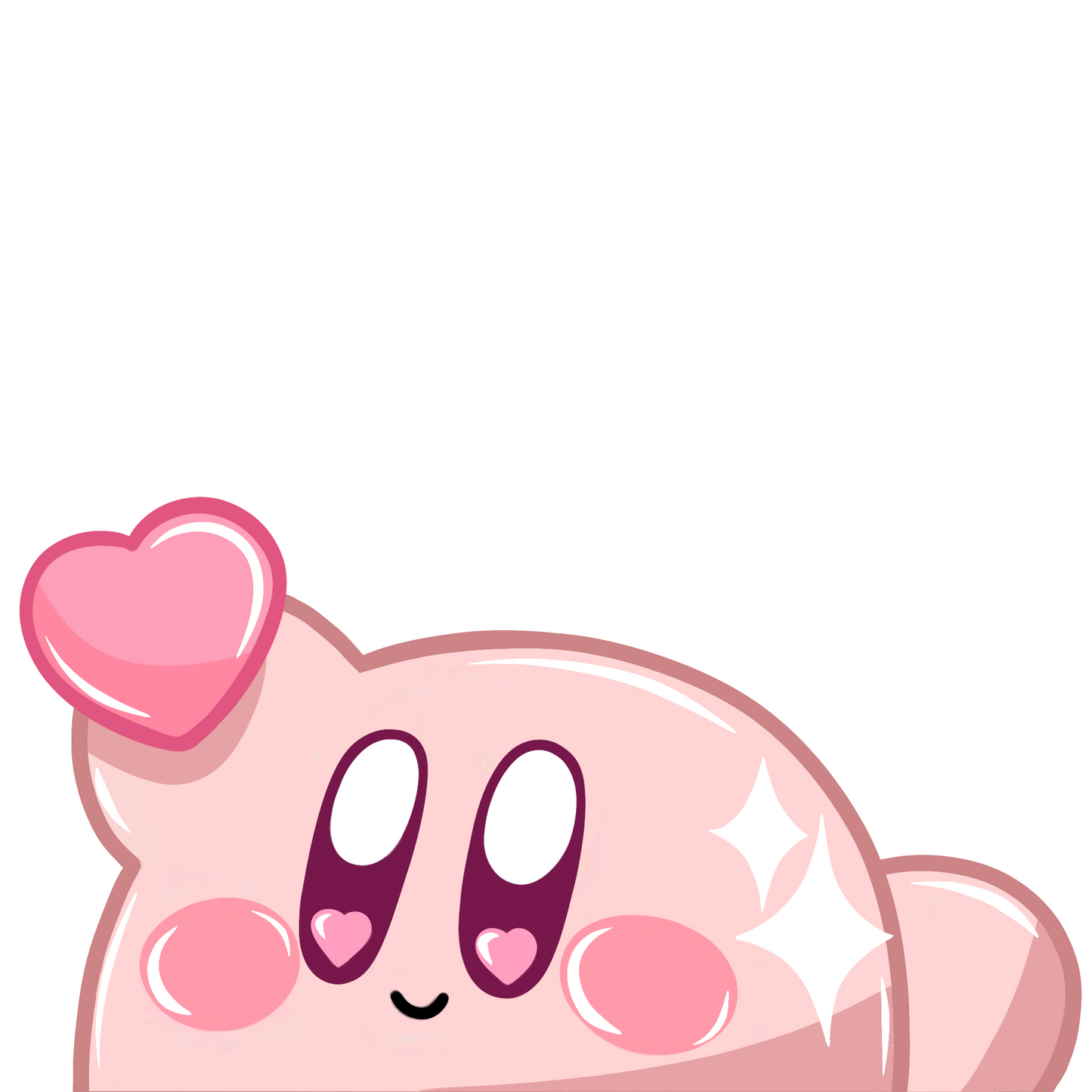 Pink Puffball Peeker
