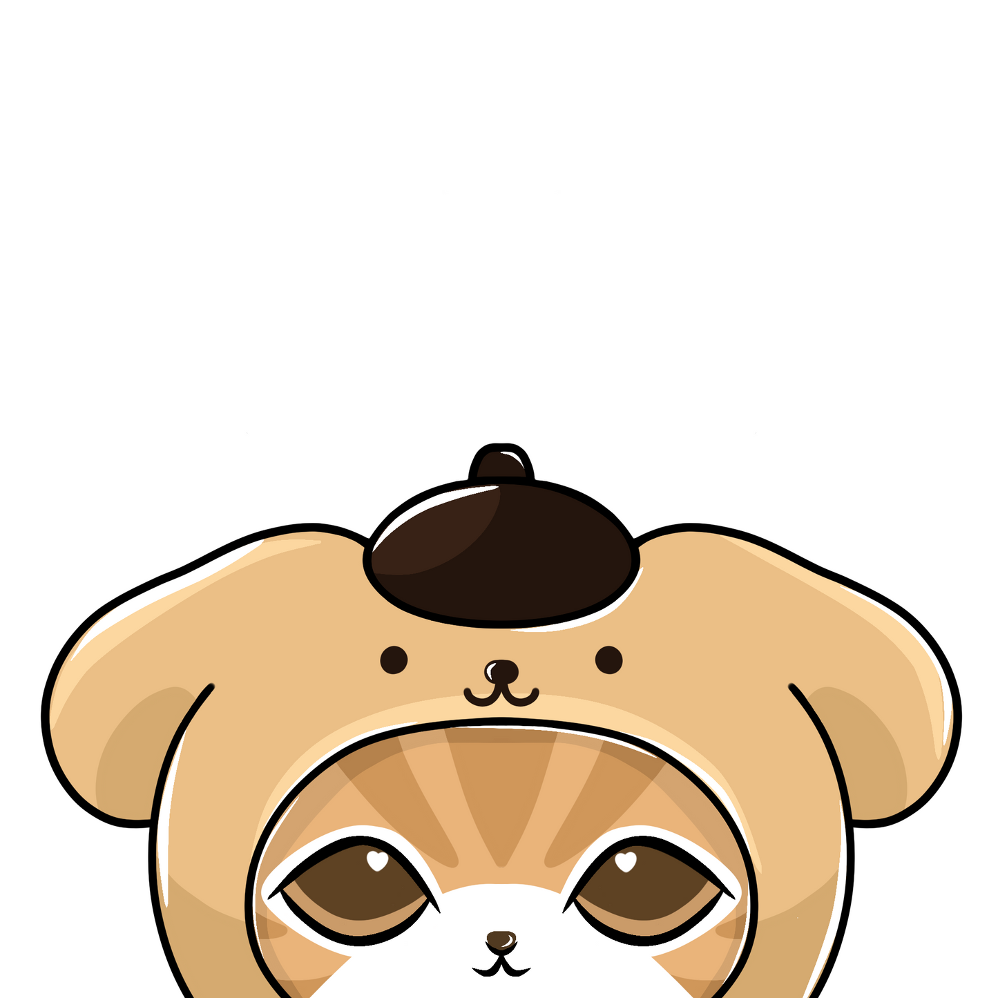 Mofu x Purin Peeker