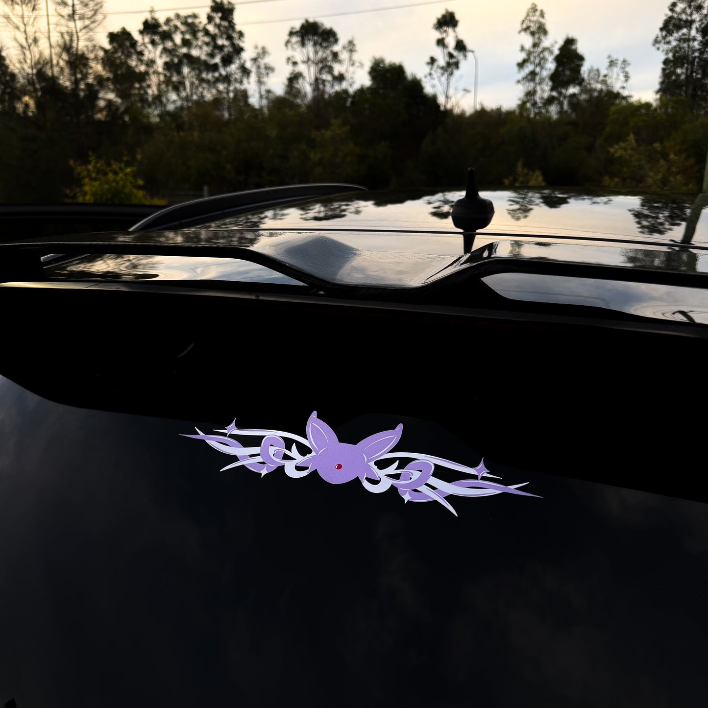 Cyber Magic Cat Decal