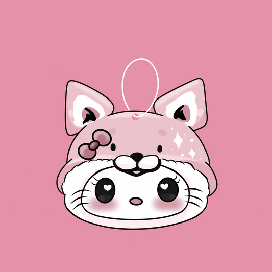 Fluffy Hello Kitty Air Freshener