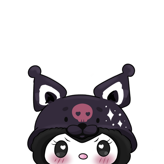 Fluffy Kuromi Peeker