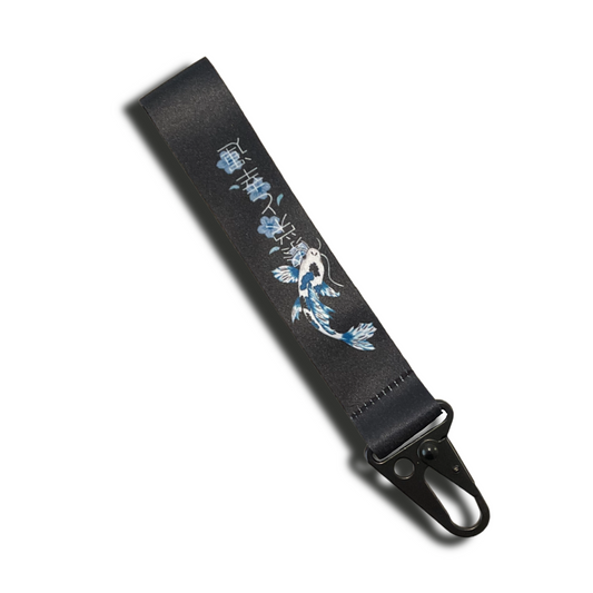 Blue Koi Fish Wrist Strap