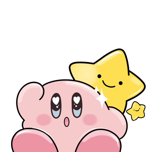 Pink Puffball Star Peeker