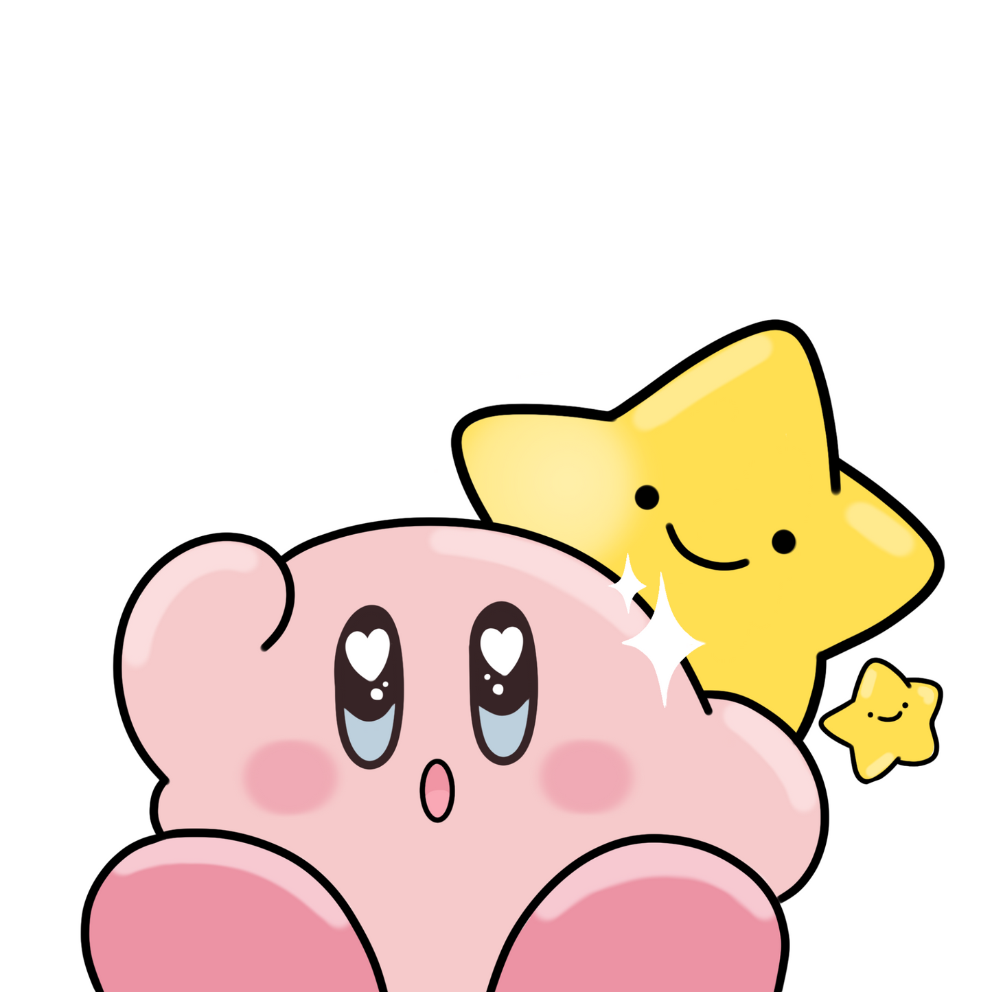 Pink Puffball Star Peeker