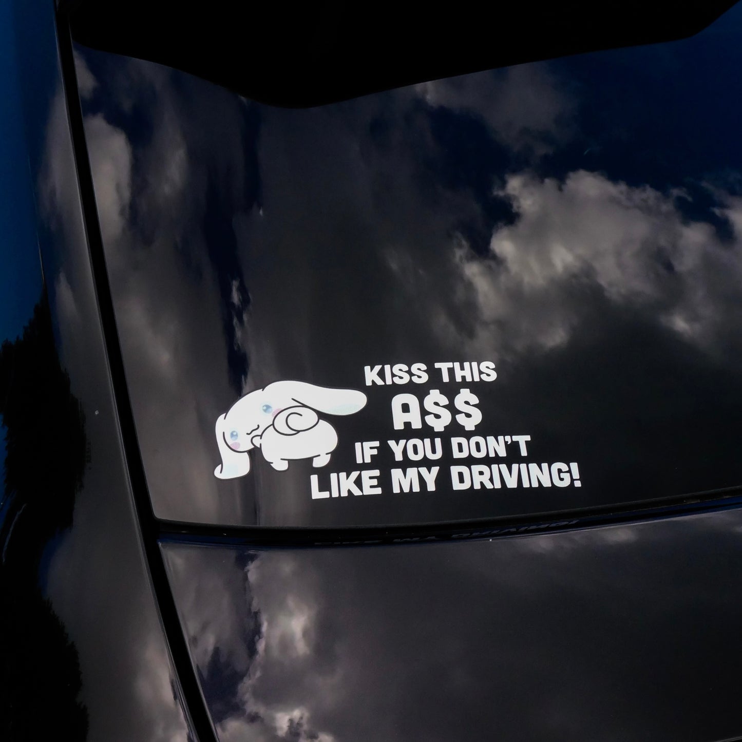 'Kiss this!' Cinna Bumper Sticker