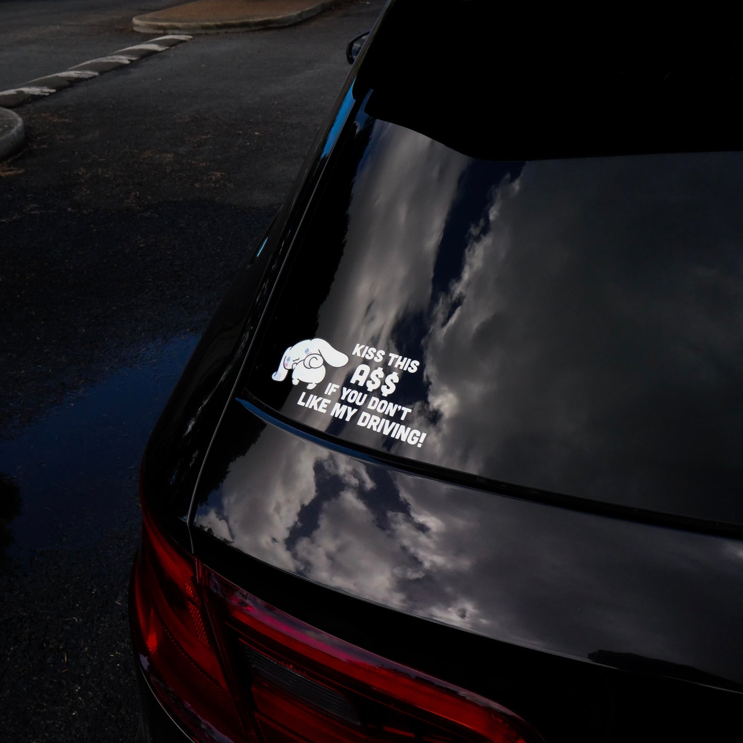 'Kiss this!' Cinna Bumper Sticker