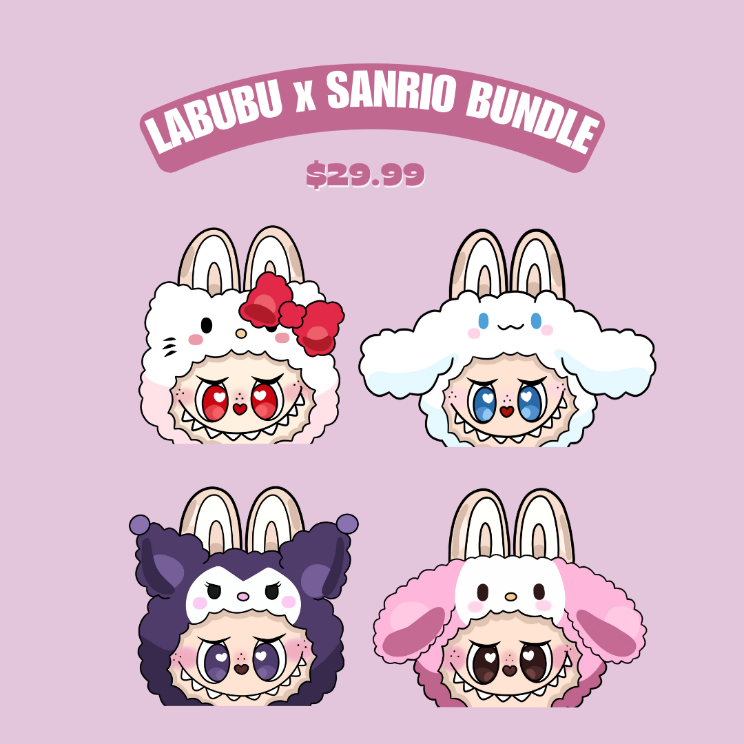 Labubu x Sanrio Sticker Bundle