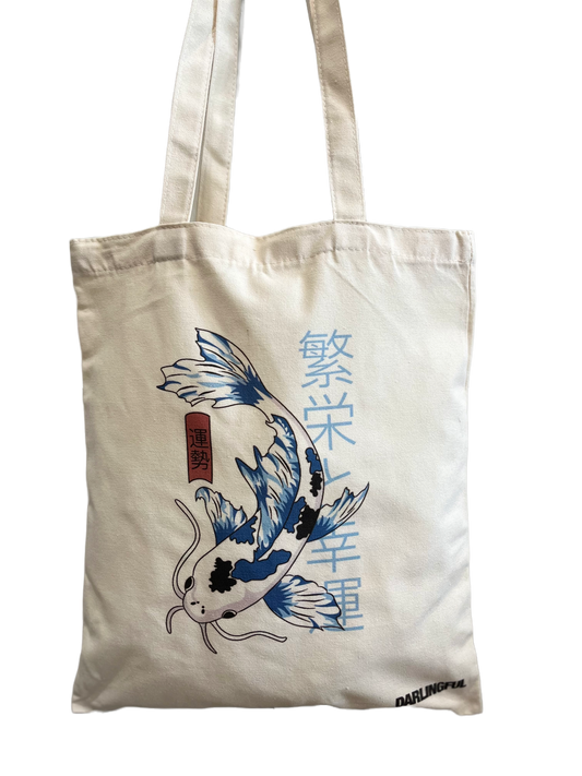 Koi Fish Tote Bag