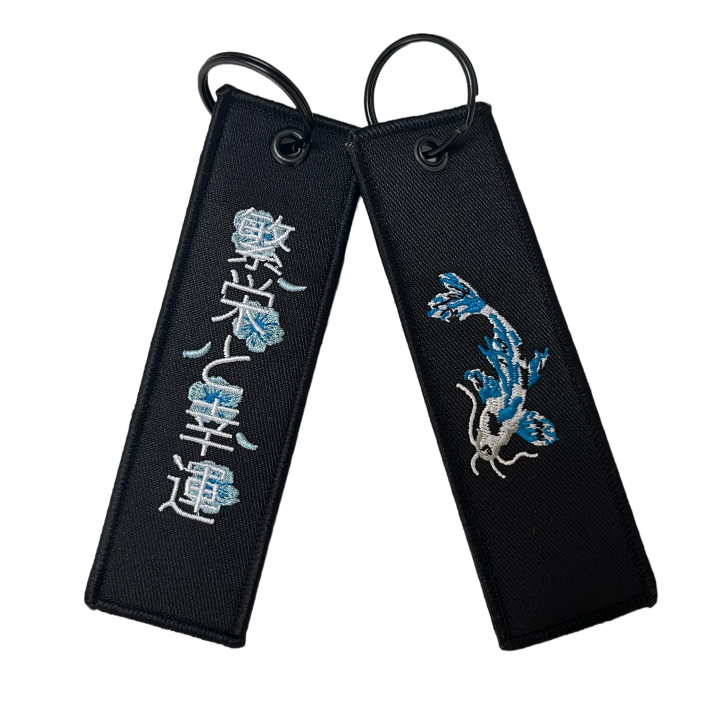 Blue Koi Fish Jet Tag